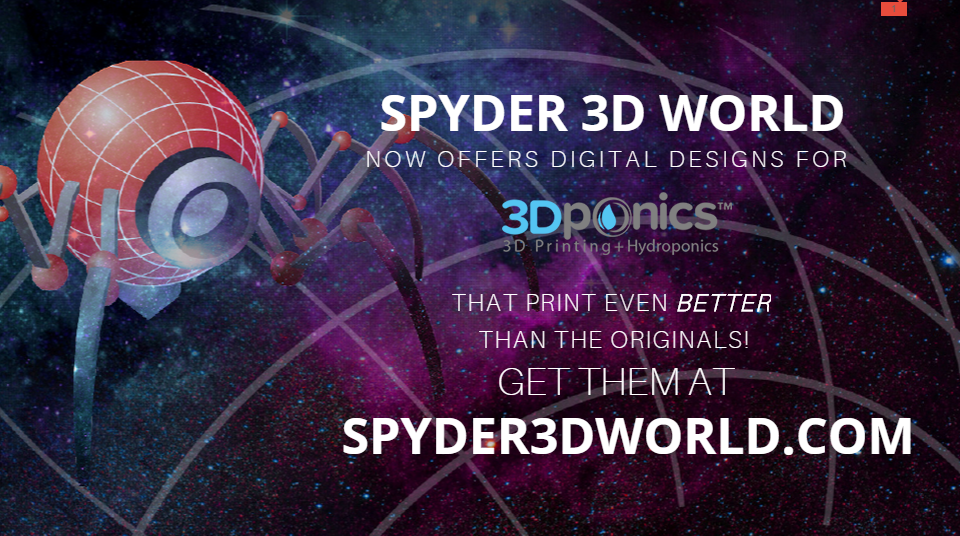 Free Download on Spyder 3D World - 3Dponics 3D-Printed Gardens